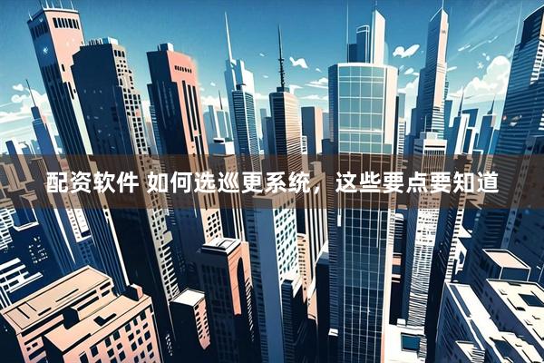 配资软件 如何选巡更系统，这些要点要知道
